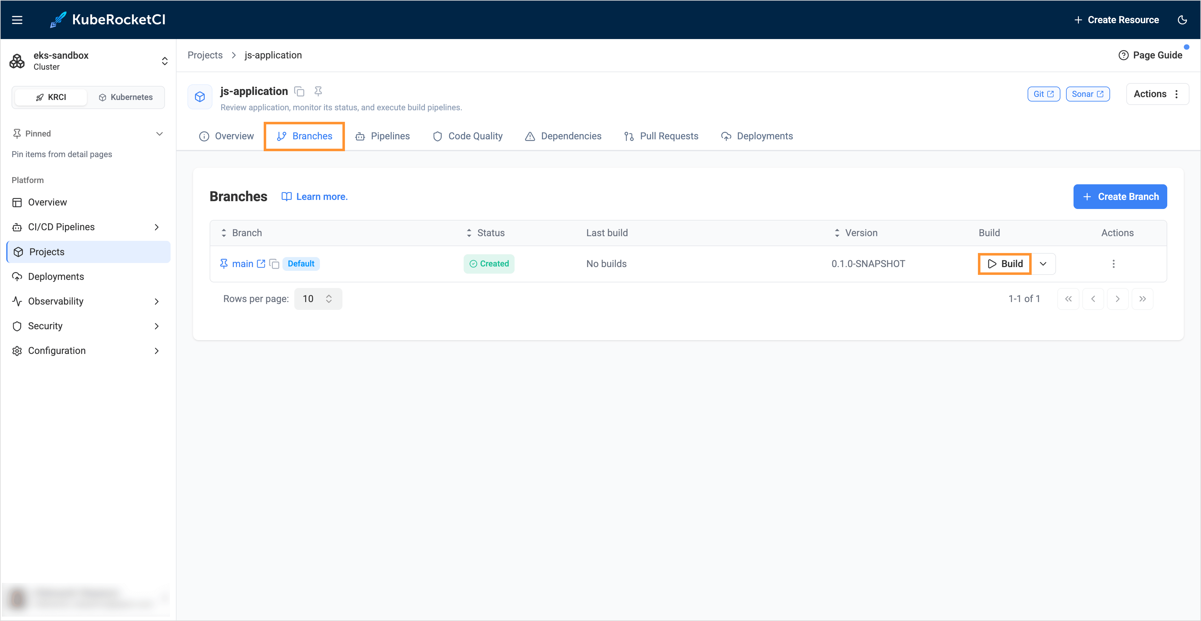 Build Application