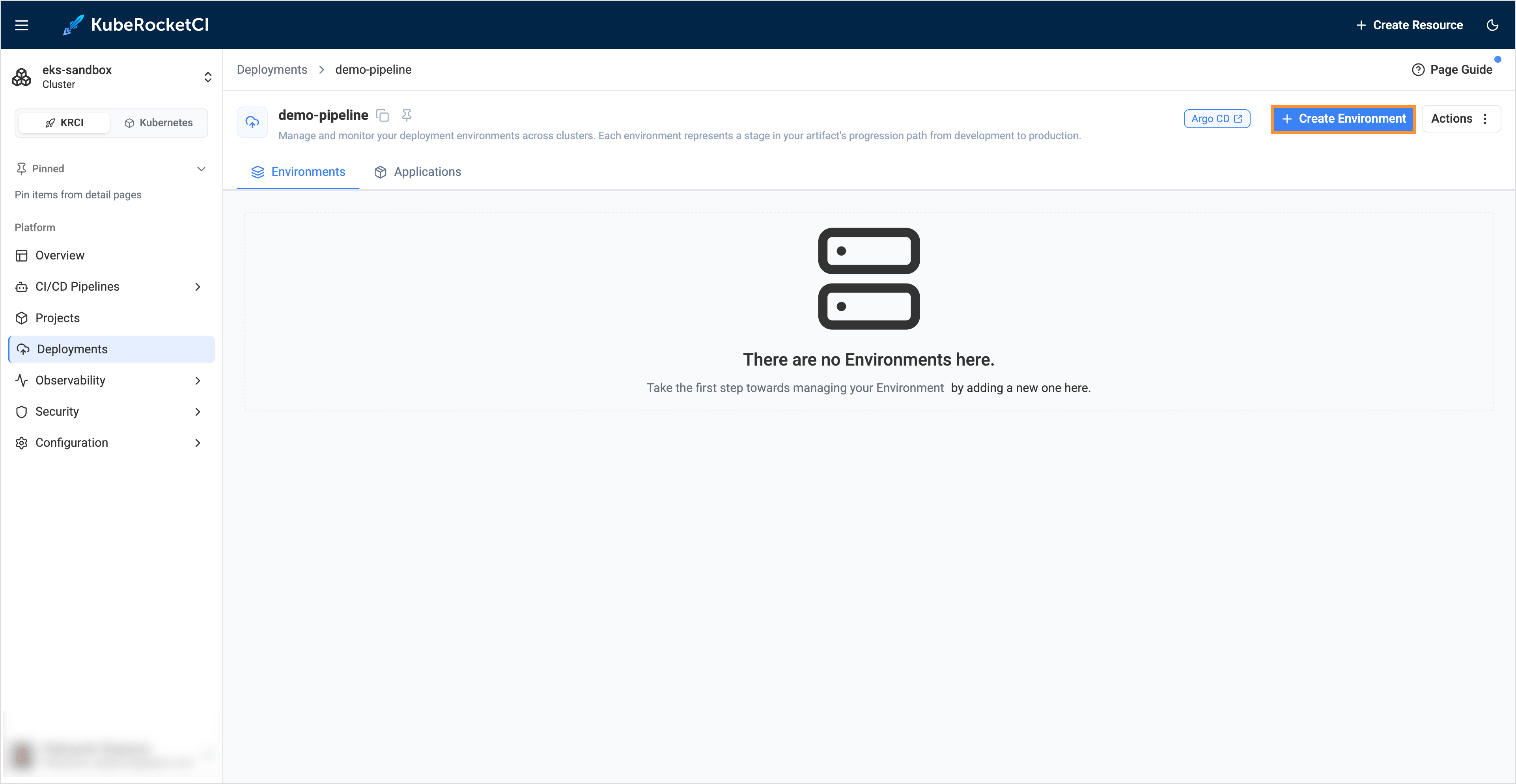 Create Environment