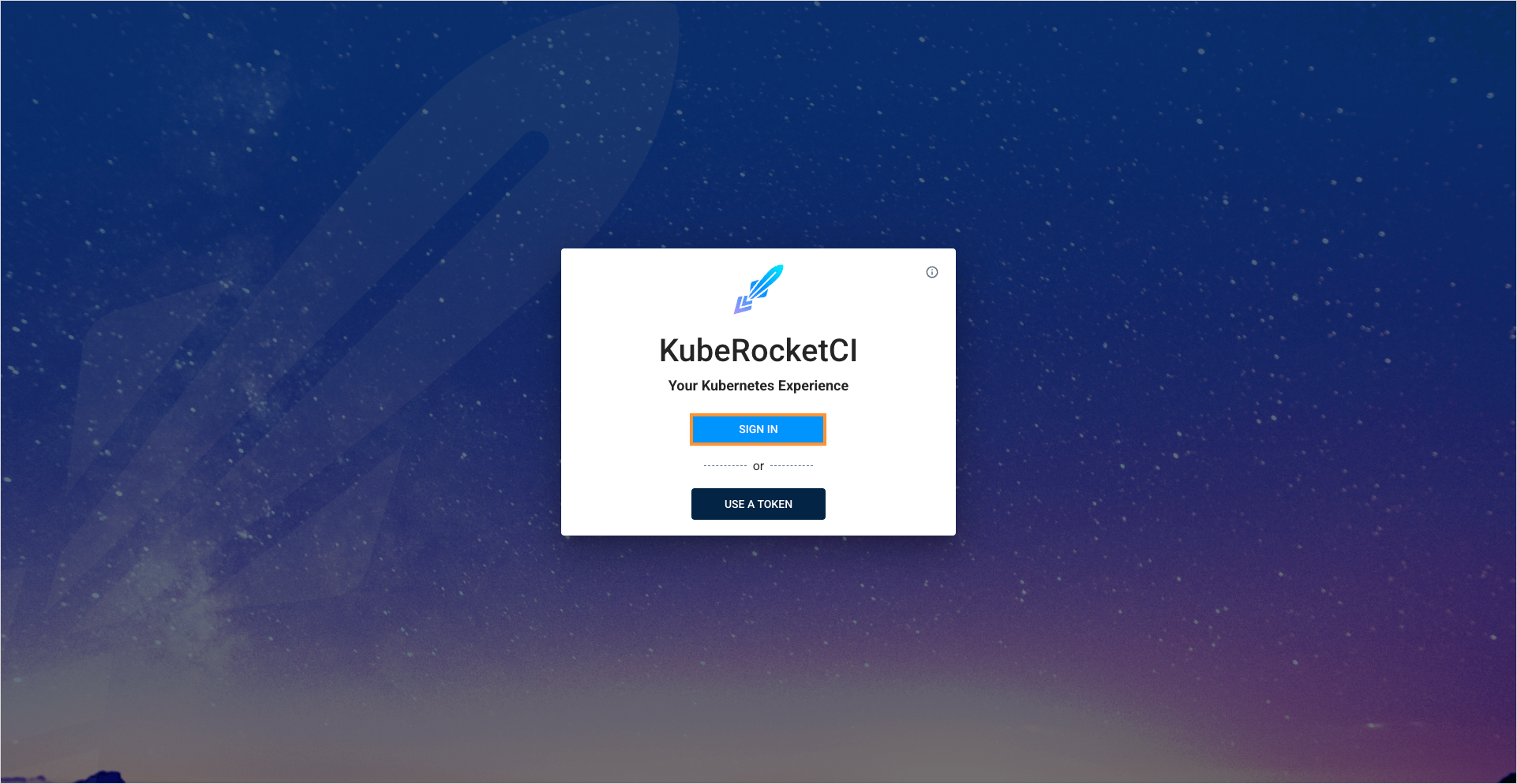 Portal login page