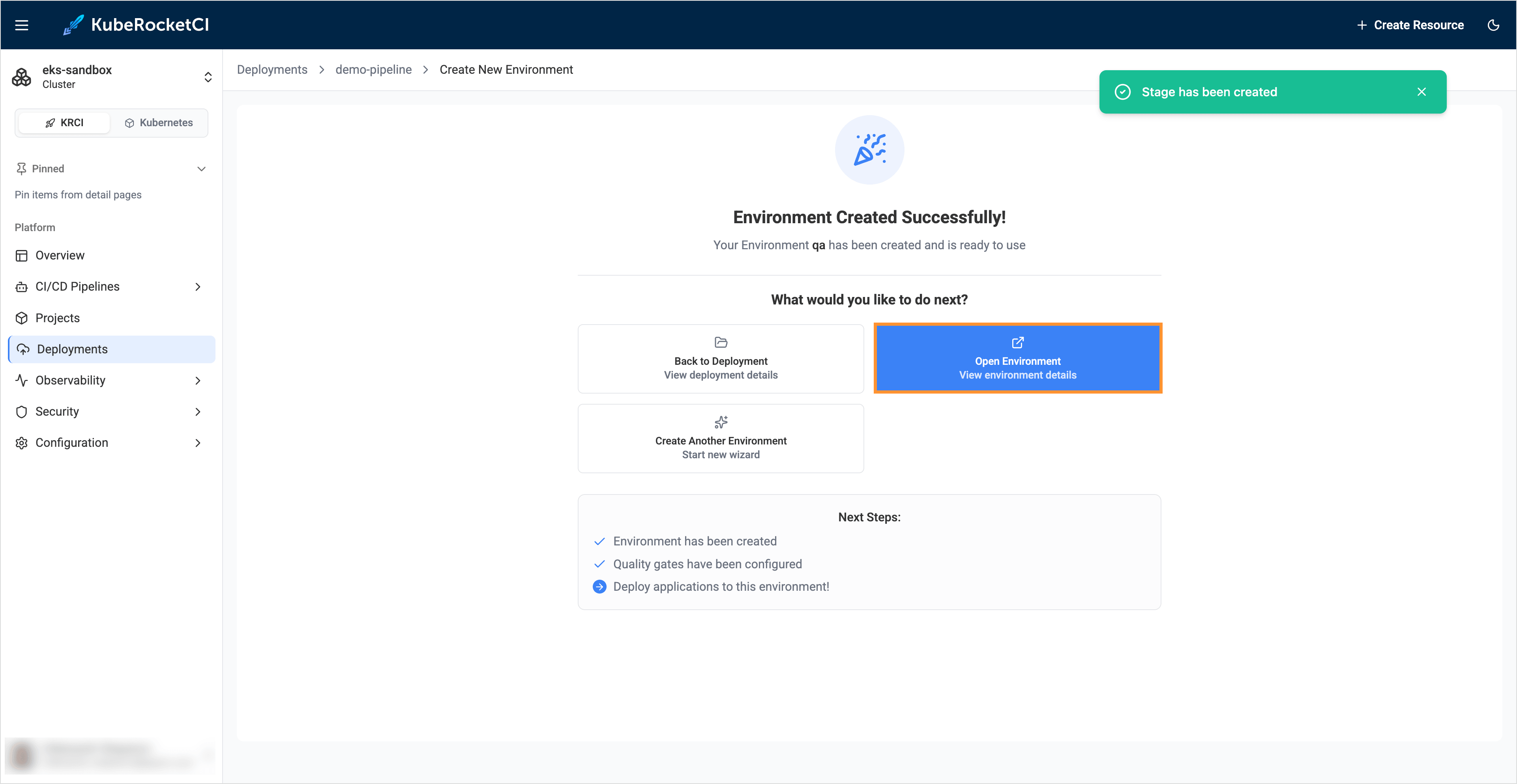 Open Environment