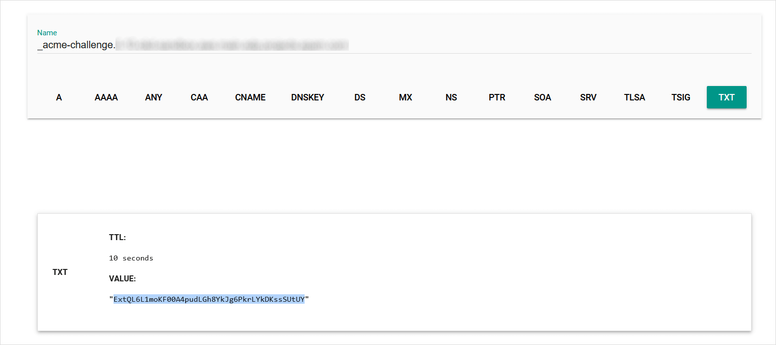 DNS Validation